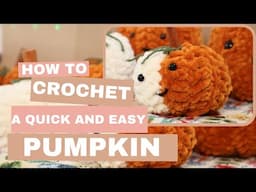 Easy to crochet pumpkin for beginners #quickandeasy #beginners