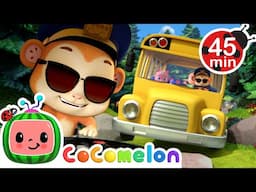 Wheels On The Monkey Bus! 🐵🚍🍉 Best Animal Songs + CoComelon Nursery Rhymes for Kids