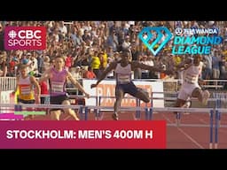 MEET RECORD in men's 400m hurdles final at Diamond League stop in Stockholm | #CBCSports