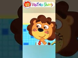Lion Shorts - Bubble Bath in the tub!!! - Cartoon for Kids