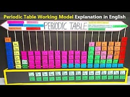 periodic table working model (3d) explanation in english - chemistry project - howtofunda