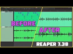 FORCE MONO PEAKS DISPLAY in REAPER 7.38