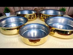 Brass Lagan for the best Biryani cooking utensils  #kitchen #brass #handicooking