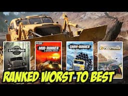 Ranking RoadCraft, Mudrunner, SnowRunner, Expeditions & Spintires WORST TO BEST (Top 5!)