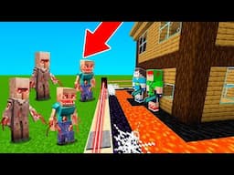 APOCALIPSE DE 1000 PARASITAS ATACARAM A VILA NO MINECRAFT!! (VÍRUS)