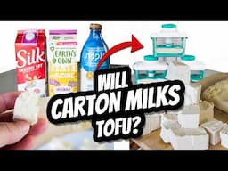 Will STORE-BOUGHT Milks TOFU? Soy, Pea & Oat | Mary's Test Kitchen