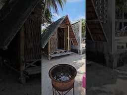 $10 beachfront but in Thailand #beach #thailand #beachfront #beachhuts #bamboohut #waterfront
