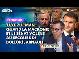 TAXE ZUCMAN : QUAND LA MACRONIE ET LE SÉNAT VOLENT AU SECOURS DE BOLLORÉ, ARNAULT…