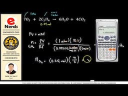 COMBUSTION OF IDEAL GAS SAMPLE PROBLEM | CHEMICAL ENGINEERING  CALCULATIONS | ENGINERDS