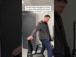 Social media managers at work after getting 20 views