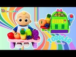 Cocomelon JJ Shops for Rainbow Foods at the Farmers Market!