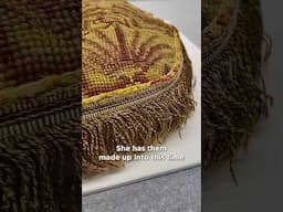 🪡 How many years did it take Martha Washington to finish these shell cushions?
