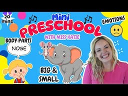 Preschool Learning Video Ep3 Learn Opposites, Body Parts & Emotions + Songs - Toddler Learning Video