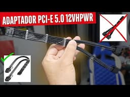 CABO ADAPTADOR (SLEEVED) PCI-E 5.0 12VHPWR 16 PINOS - PLACA DE VIDEO SERIE RTX 50 E 40.