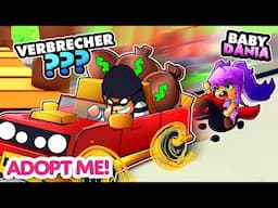 Baby Dania verfolgt 1 Tag einen VERBRECHER Adopt me RP Deutsch!