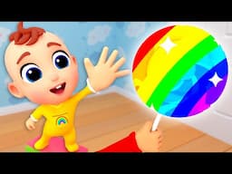 Yummy Rainbow Lollipop Song | Colors Song | Nursery Rhymes & Kids Songs | Tinytots