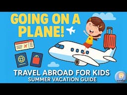 Going on a Plane! ✈️ Travel Abroad for Kids: Summer Vacation Guide