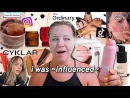 testing VIRAL products i was ~influenced~ to buy (face shaving powder, sleepy girl mocktail & more!)