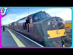 Two Class 37 Railtour Stops at Eastleigh!