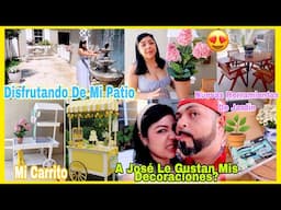 Vean Que Precioso Ha Quedado Todo😍Disfrutando De Mi Patio⛲️Les Muestro La Decoración 😍