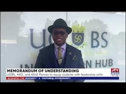 JoyNews Covers MoU Signing: University of Ghana, MIG & Africa School of Entrepreneurship join forces