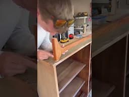 Upcycled China Hutch Top into a Curio Cabinet