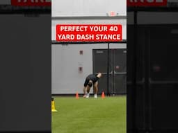 How to Setup your 40 Yard Dash Stance…