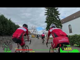 36 minute Roadbike Group Ride Fat burning Indoor Cycling Workout Telemetry 4K Video