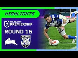 NRL Highlights: Rabbitohs v Bulldogs - Round 15 | NRL on Nine