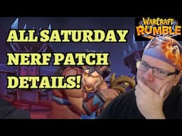 Emergency Saturday Charlga Nerf Patch Details Are Here! Warcraft Rumble