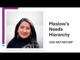 Maslow Needs of Hierarchy