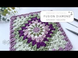 Patchwork Play: Solid Colour Corners Fusion Diamond