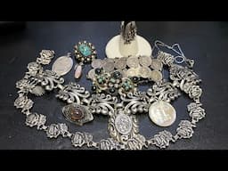 Vintage Jewelry Haul ! Beautiful Vintage sterling Jewelry!