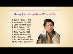Top 10 Hits of Lata Mangeshkar ll 70's and 80's ll Old Is Gold