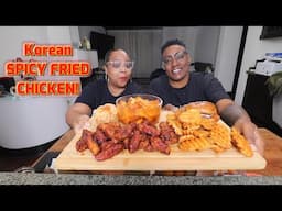 SHE CHEATED AND GOT CAUGHT. KOREAN SPICY FRIED CHICKEN MUKBANG