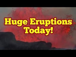 Huge Eruptions Today! /Iceland Fagradalsfjall Geldingadalir Volcano