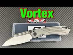 Vortex Model 1 titanium frame lock w/M390  It’s a big dog !