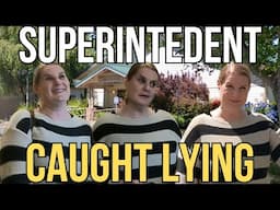 SUPERINTENDENT CAUGHT LYING - SCHOOL DISTRICT IN VIOLATION OF THE RECORDS ACT!