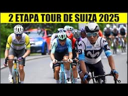 2 ETAPA TOUR de SUIZA 2025 NAIRO Quintana y MOVISTAR LLEGADA CON SUBIDA