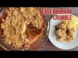 EASY RHUBARB CRUMBLE! No fuss seasonal recipe