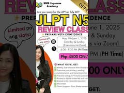 JLPT REVIEW starts on May 10!!!! Join na! #jlpt