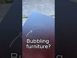 Bubbles in your furniture? Here's how to fix it! #diy #furniturerepair