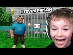 Breaking Out of Steve's IMPOSSIBLE Prison in Roblox!