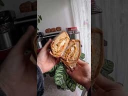 HUGE Breakfast Sandwich ! 🔥🥵😳👀 #sandwich #food #cooking