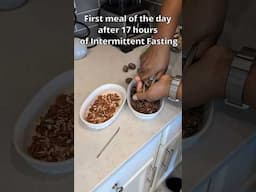 First meal of the day after 17 hours of intermittent fasting 🤭#food #healthyeating