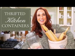 Turn Thrifted Containers into STUNNING  Kitchen  Decor