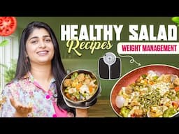 A Day with Healthy Food❤️ 3 Protein Rich Salad Recipes ❤️ | Aditi Prabhudeva