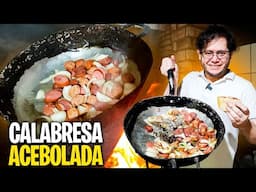 Calabresa Acebolada no Fogão a Lenha - #fy #receitas #sitio