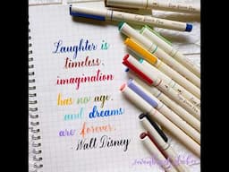 Calligraphy in basic style #calligraphy #brushpencalligraphy #lettering