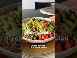 Vegan Protein Taco Salad with Mushroom Taco Crumble